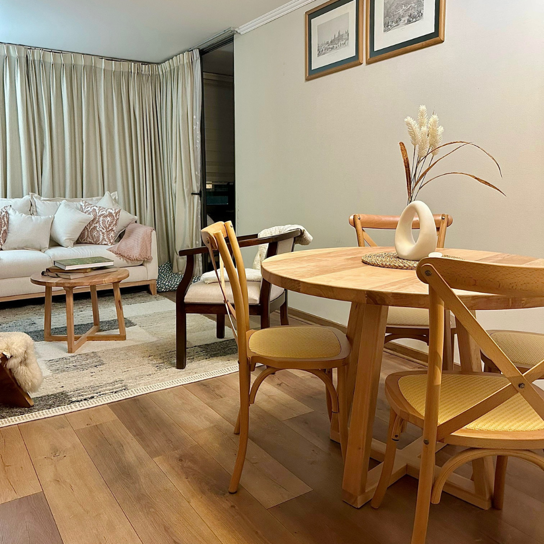 EN STOCK! Mesa Comedor Lenga Redonda 100 cm diámetro - Madera