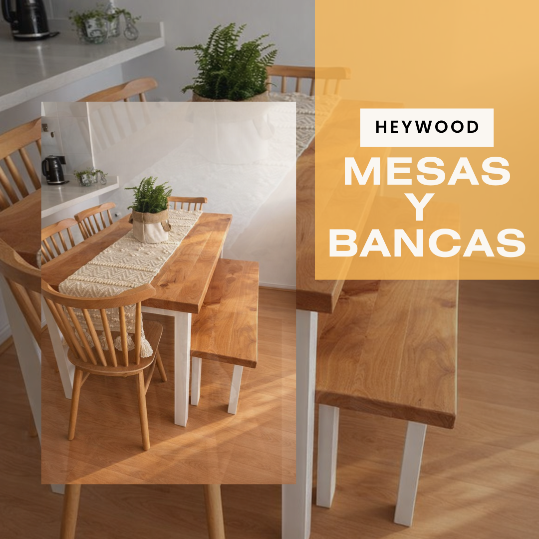 MESAS Y BANCAS