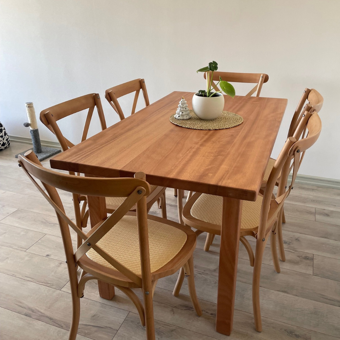 Mesa Comedor - Rectangular - Simple Madera