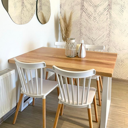 Mesa Comedor Rectangular Trapecio Metal