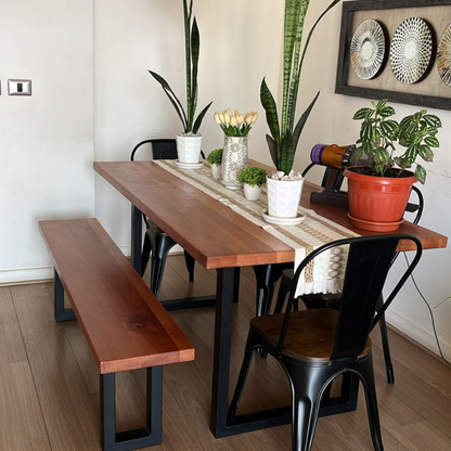 Mesa Comedor - Banca de Metal