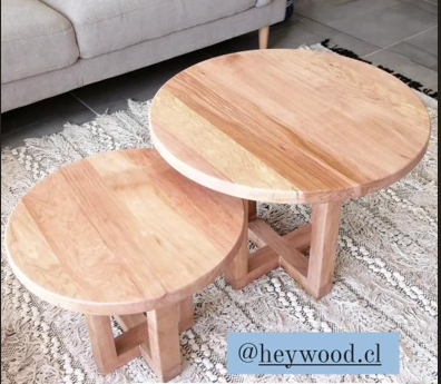 EN STOCK! Mesa Centro Madera  - Nido Redonda