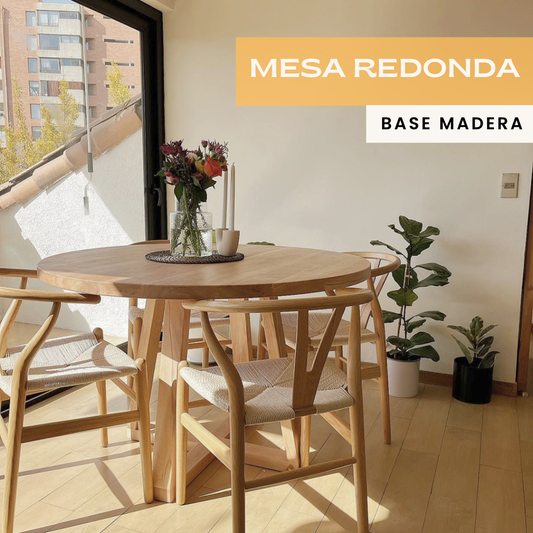 Mesa Comedor -  Redonda Madera