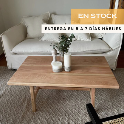 Mesa de Centro en Madera Nativa de Lenga en Stock y Entrega Inmedista