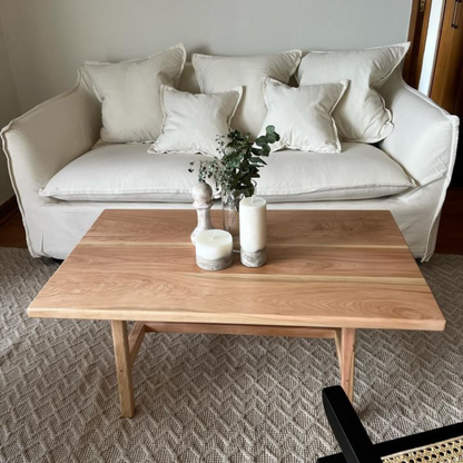 Mesa de Centro Rectangular en Madera Nativa de Lenga