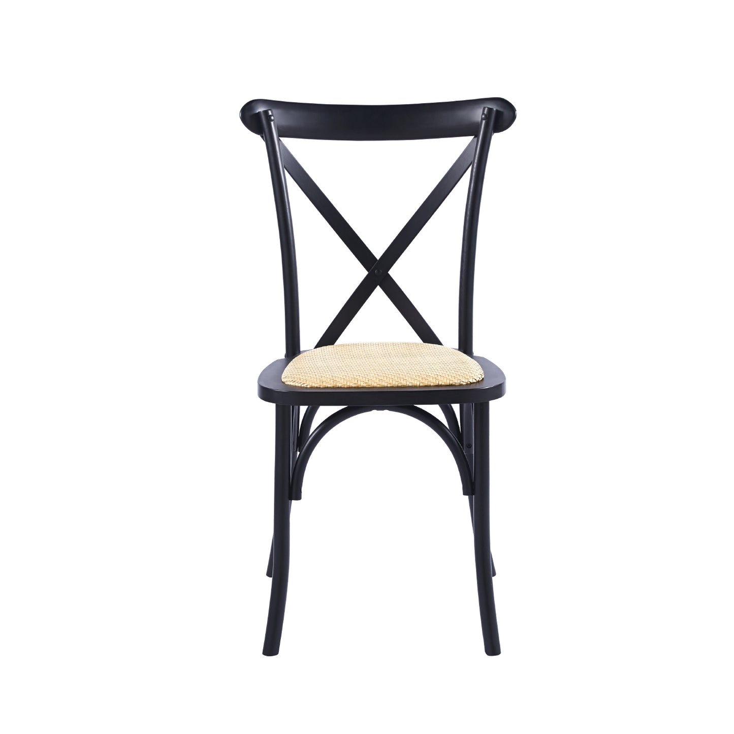 Juego de Comedor Rectangular en Madera Nativa de Lenga con 6 Sillas Crossback