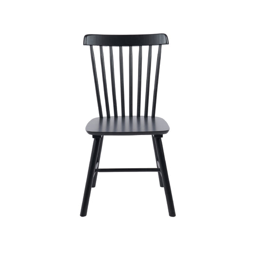Silla de Comedor Windsor de Madera Negra