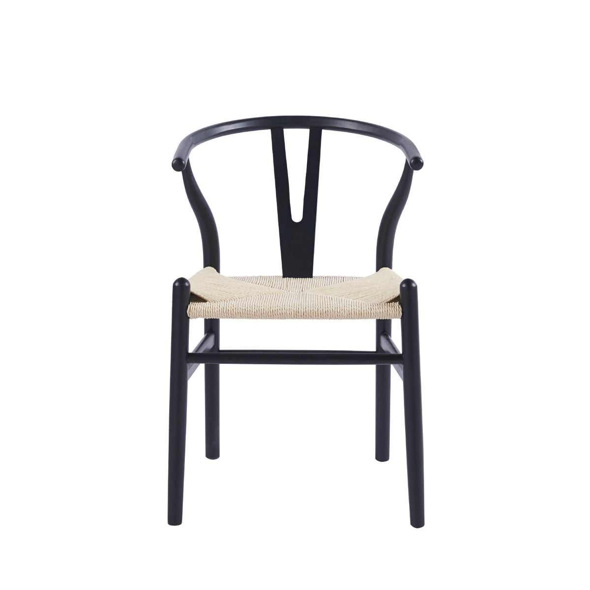 Juego de Comedor Redondo en Madera Nativa de Lenga con 4 Sillas Wishbone